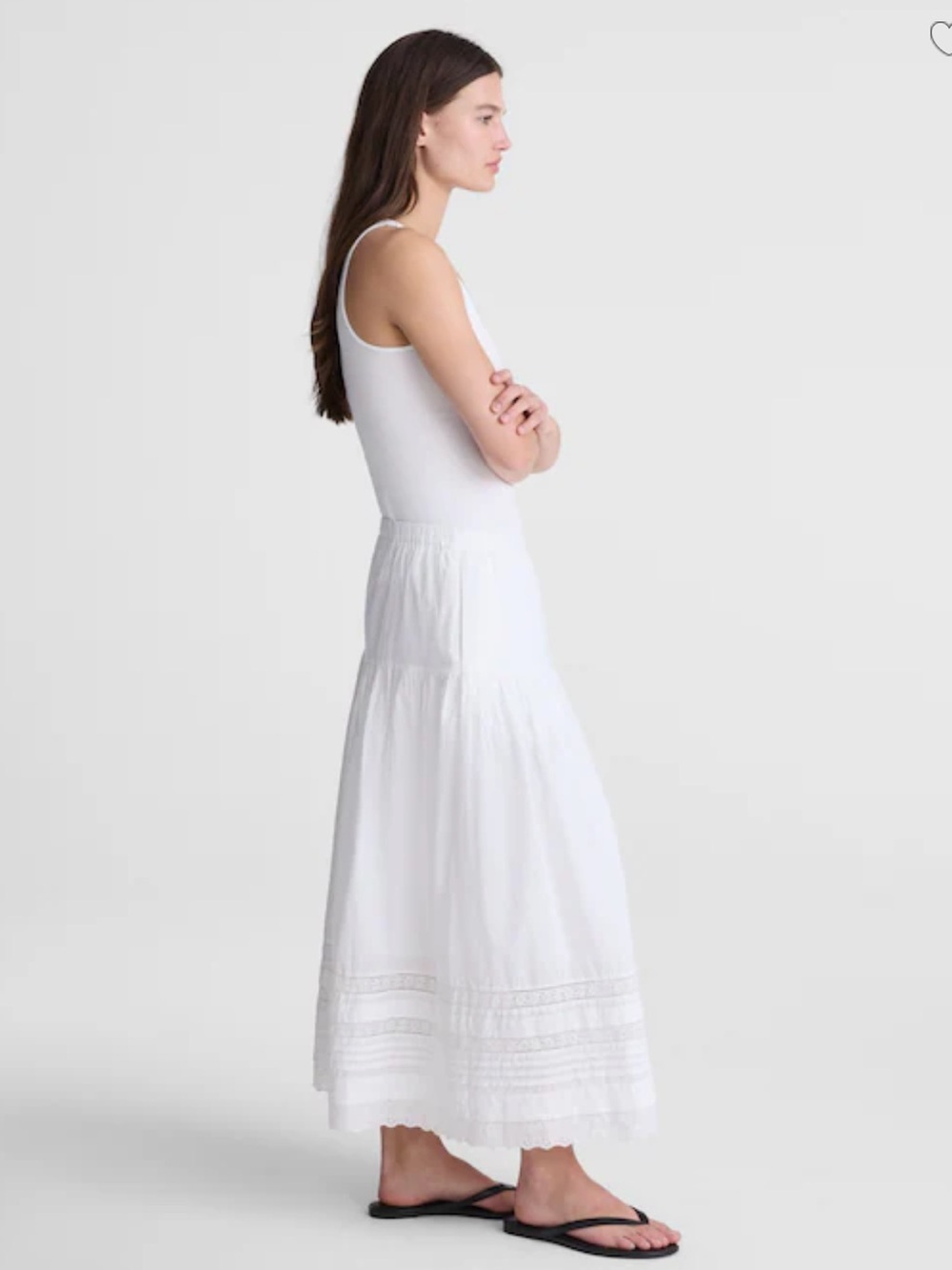 Madewell White Maxi Skirt - Picture 3 of 7